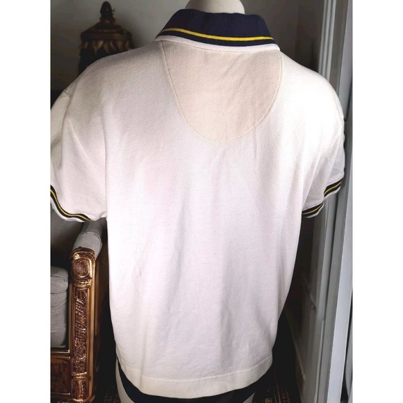 Vtg Disney World Womens Winnie the Pooh White Embroidered Captains Polo Shirt XL - Picture 2 of 12